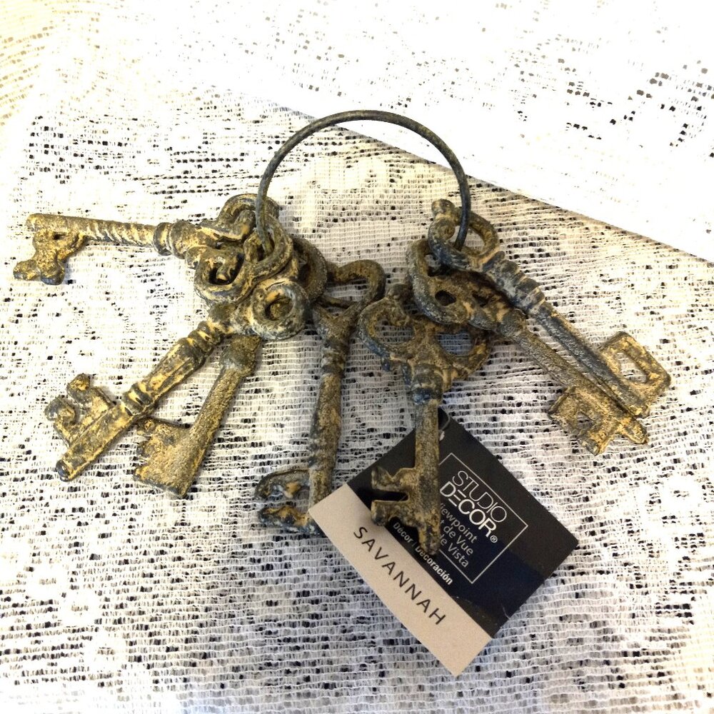 Keys Decorative Set of 7. Measures about 4 inches each.